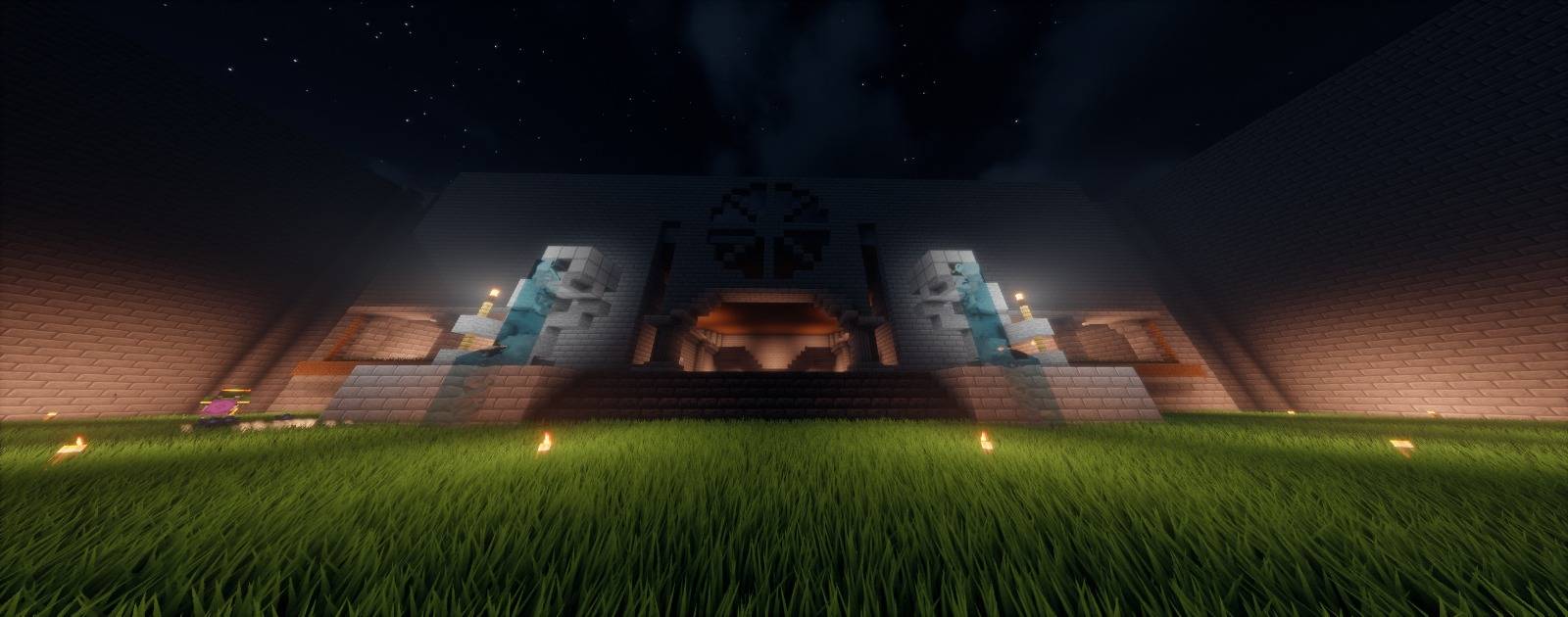 A fortress builded with effortless and using Eclipse shaders
