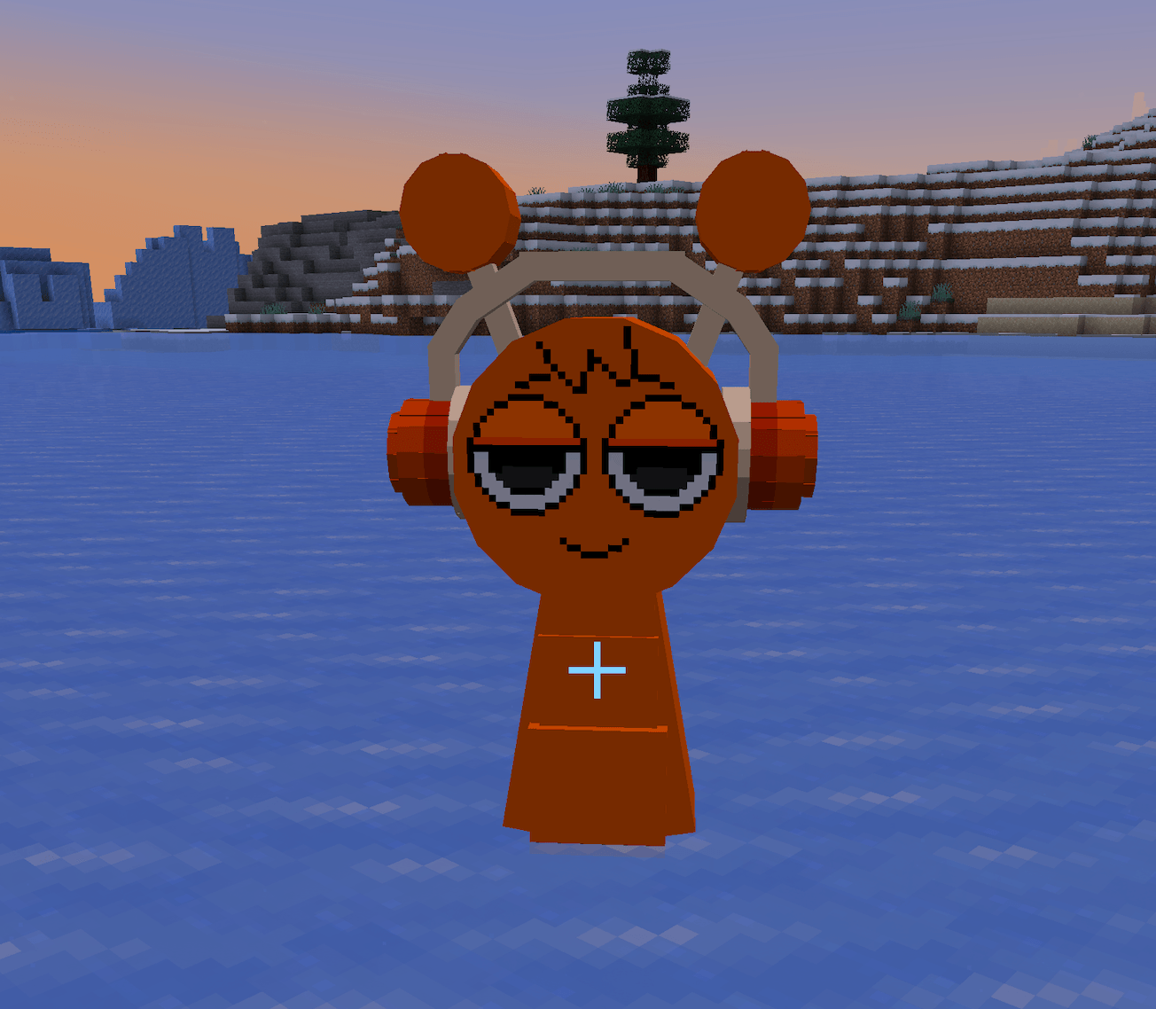 This...is Oren! He's an orange Sprunki character, that sounds like the kick drums! I always think he is so CUTE, too!
