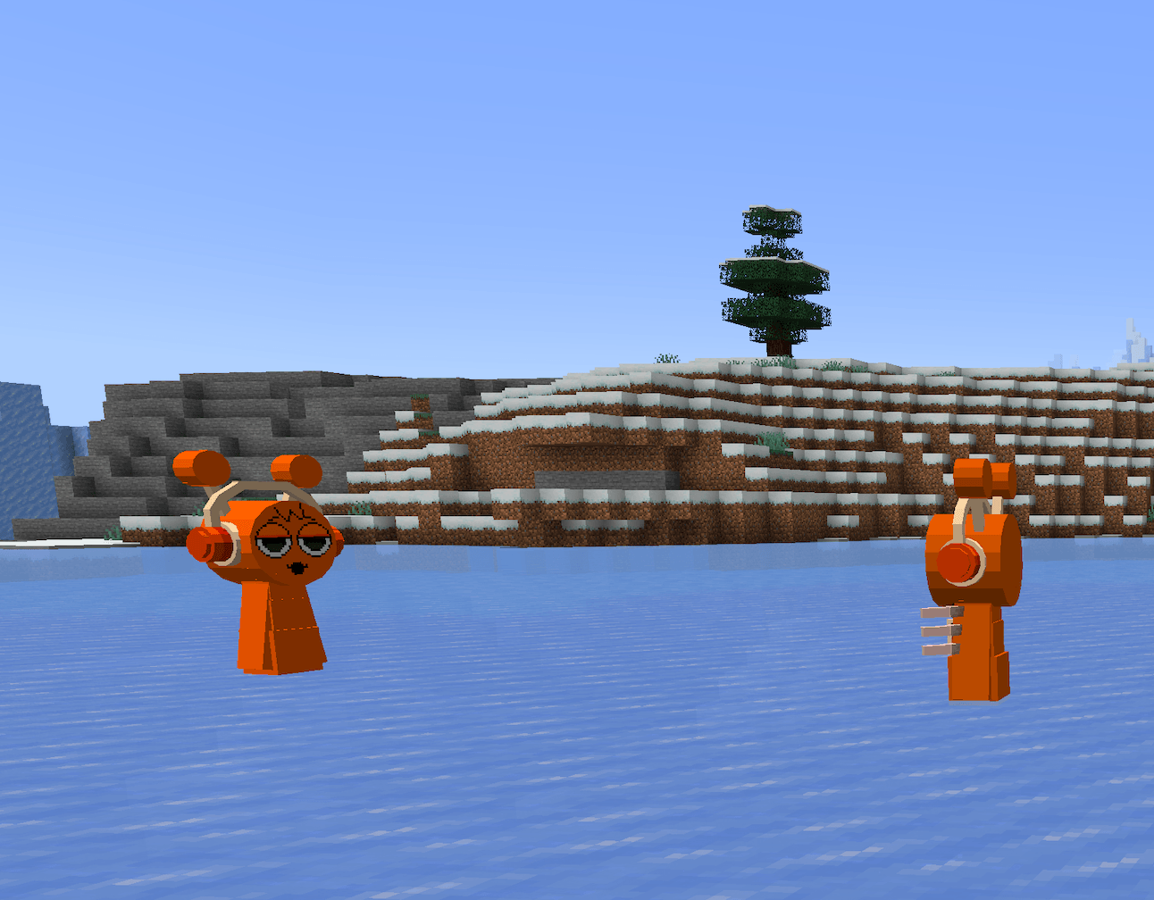 Oren Phase 2 is attacking Oren Phase 1. Phase 2 are hostile! You'll see the rest of the Sprunkis! These 2 are examples!