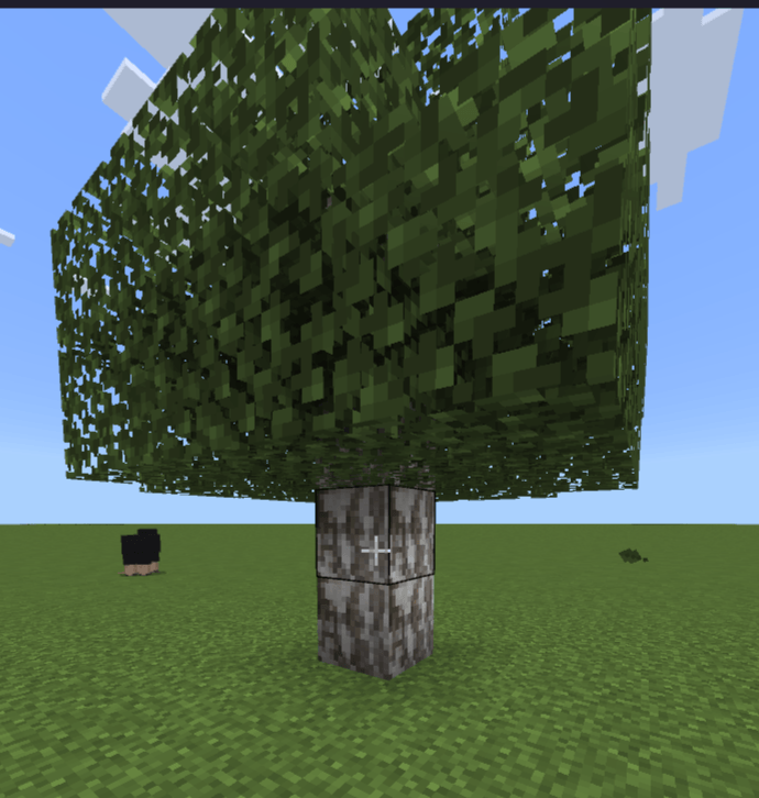 this is what a birch tree will look like when in game