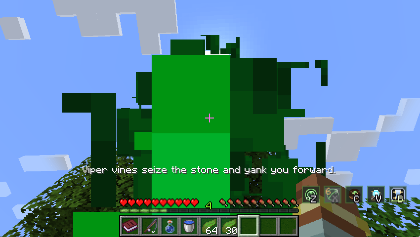 Flora player actually have a grapple ability that can pull them to blocks or entities to them with 16 blocks of range, most religions have some form of movement