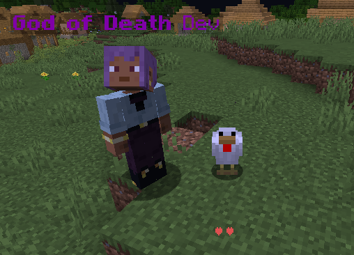 Entities death players have slain can be resurrected as minions, minions can be possessed such as in this case where I possessed a chicken