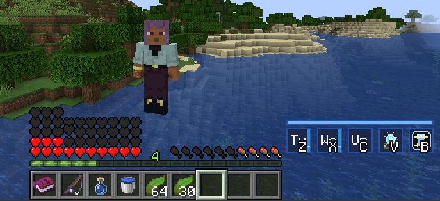 The sea god is the largest amongst the gods and it's players are also very large, if fully moist it rests at a solid 6 blocks but shrinks as it dries, water players max at 4 blocks, water players can walk on water
