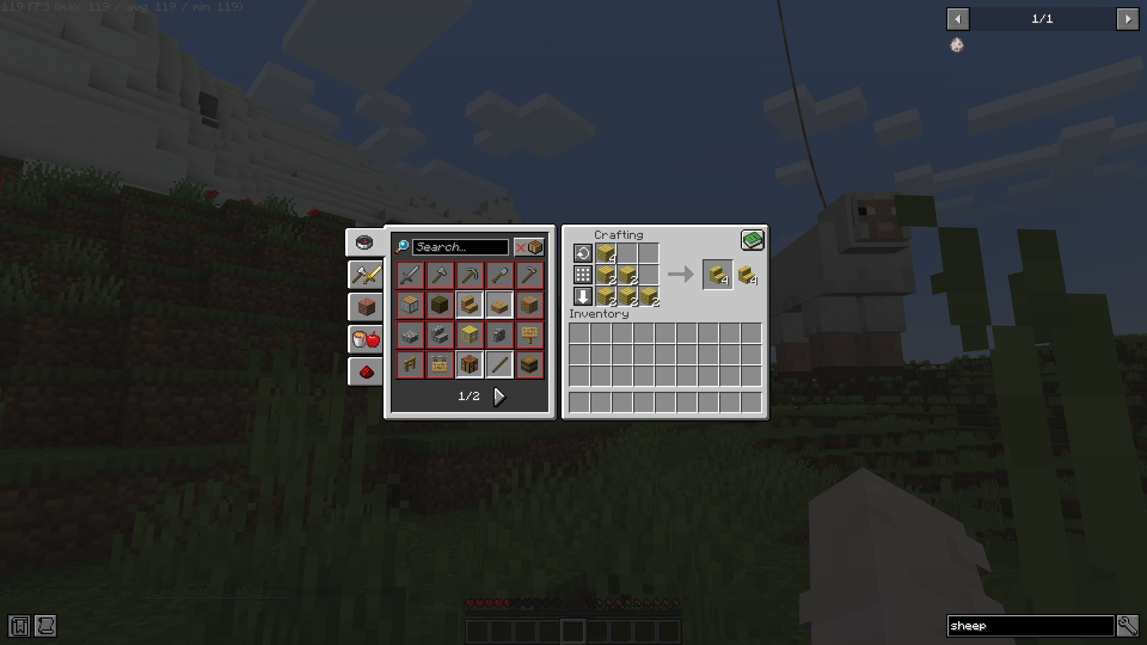 Inventory UI without real Table