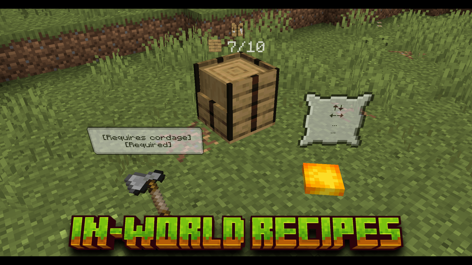 Thumbnail Nearly all of Overly Realistic's recipes are in-world recipes, meaning, they are made physically within the world, instead of being GUI-based!