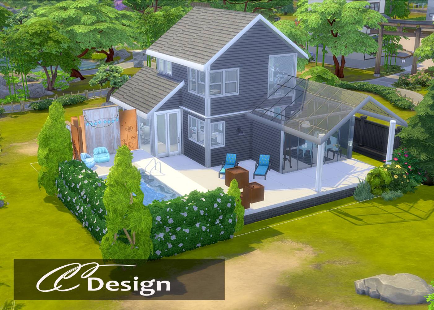 Thumbnail - 2 bathrooms - bedroom - 2 floors - conservatory - swimming pool - open-plan design