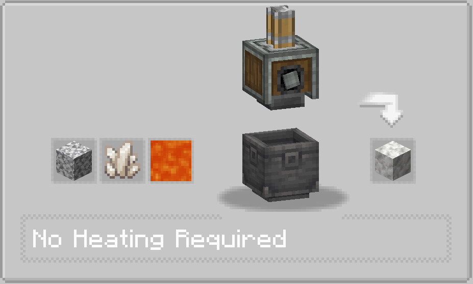 Thumbnail Diorite + Quartz + Lava - 0.1 B -> Calcite