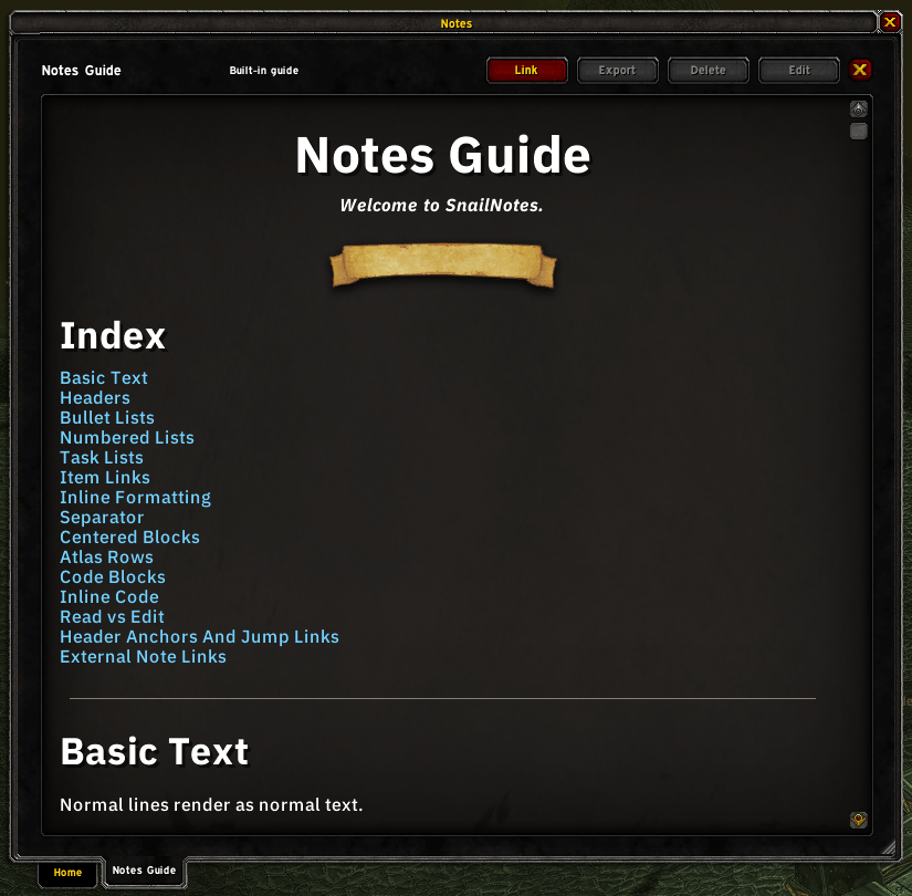 Syntax Guide