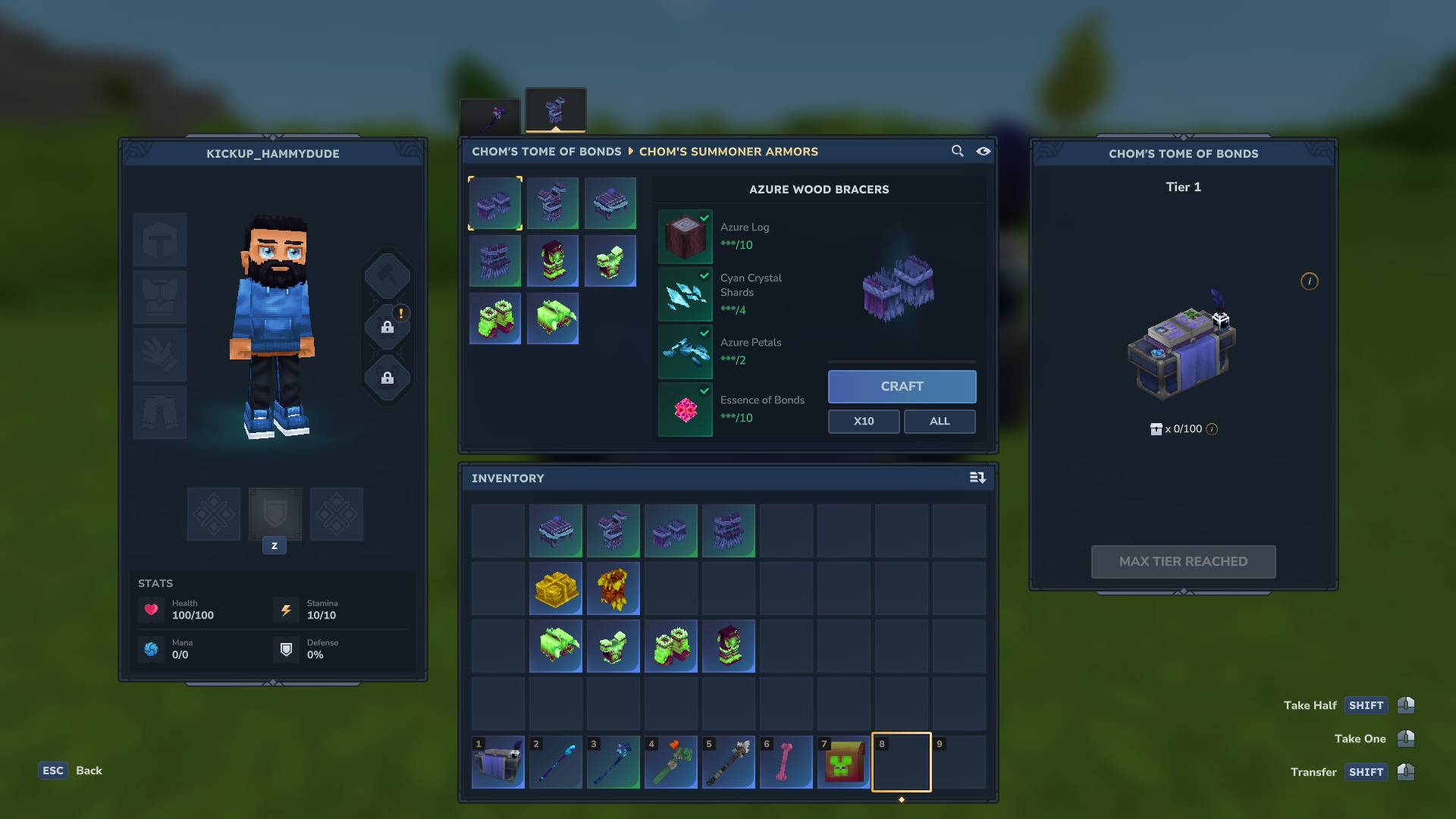 Thumbnail Cohm's Tome of Companions Armor Menu