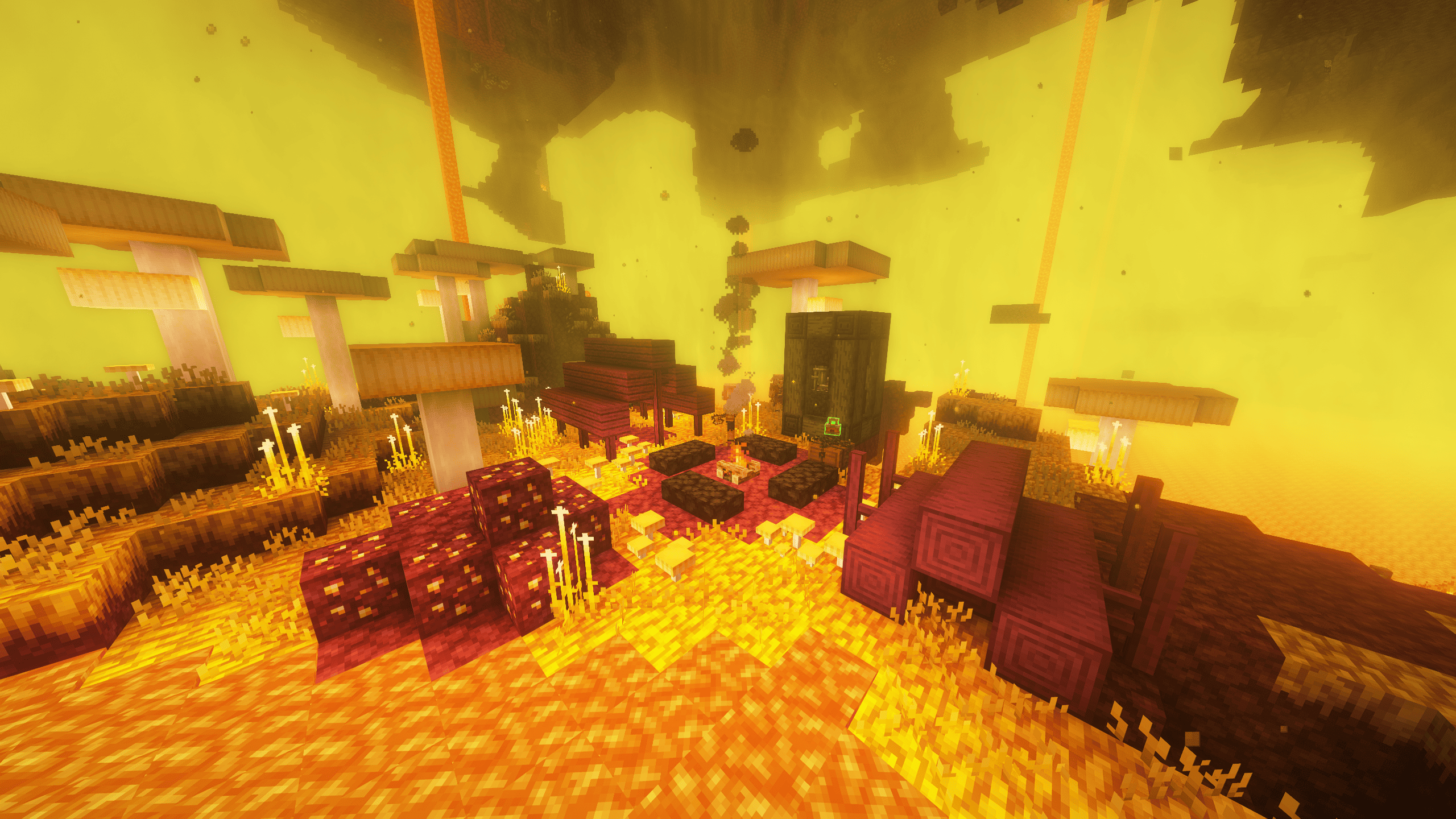 Thumbnail settlements in the Nether