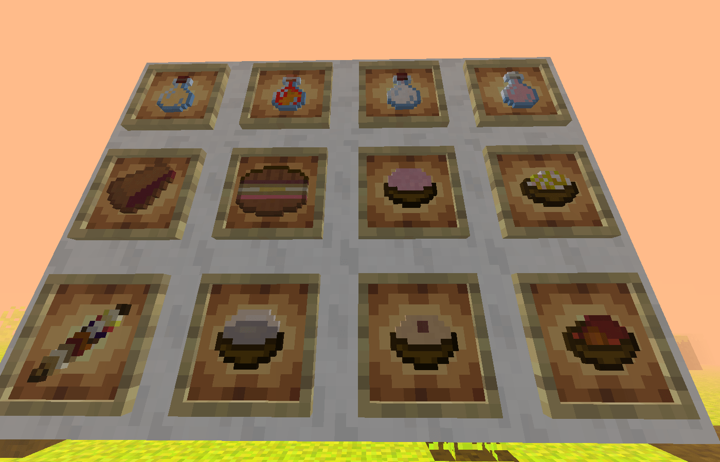 Thumbnail Juice, Tea, Jelly, Milk, Pie, Sandwich, Ice Cream, Salad, Kebab, Jello, Puding and Stew