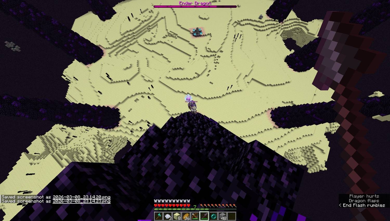 A Crystal Protector charging up an end spike