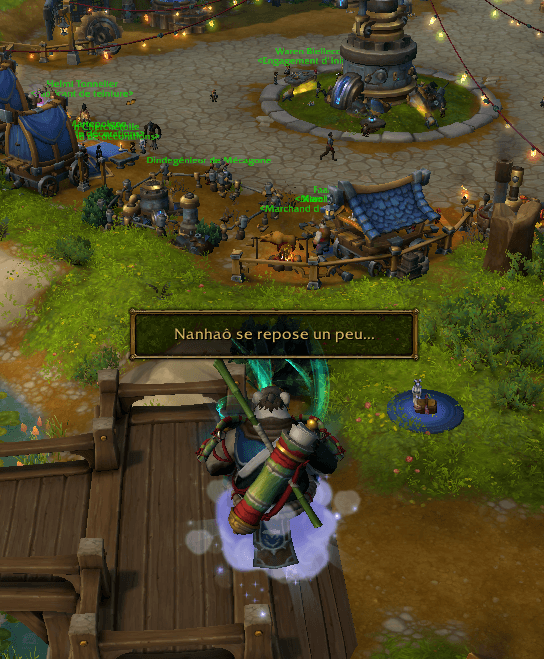 capture d’écran qui montre le message d'absence