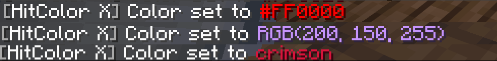 Color preview is also available through the commands!!