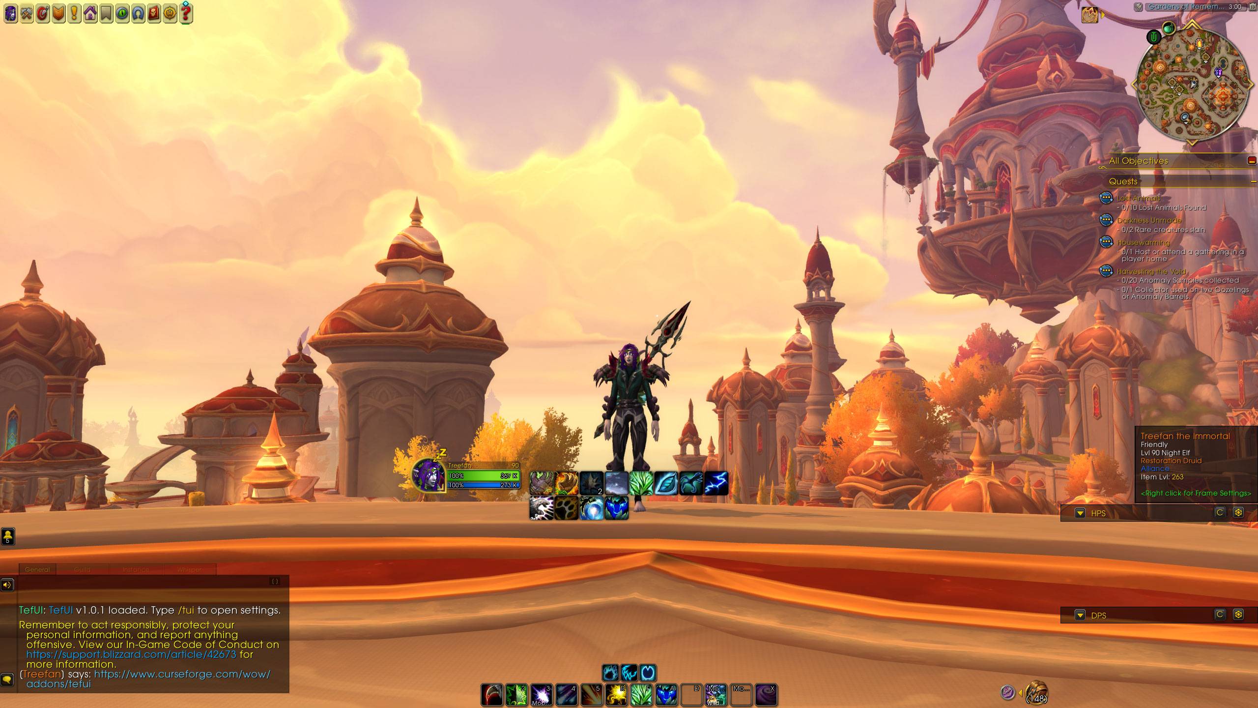 Damage meters, chat and tooltip module working