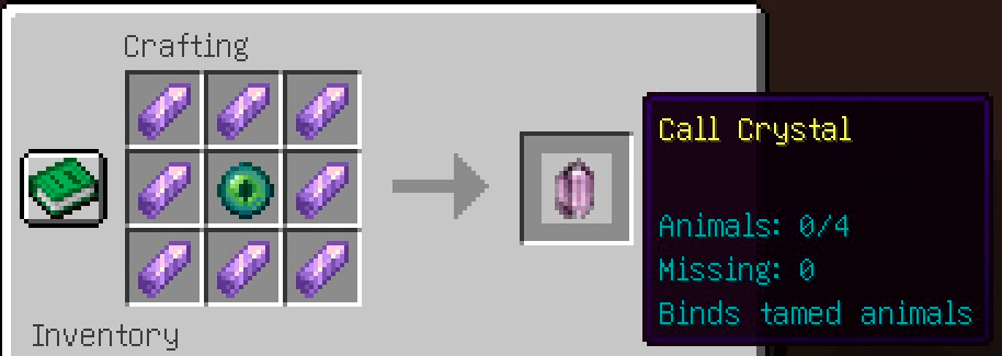 Call Crystal recipe