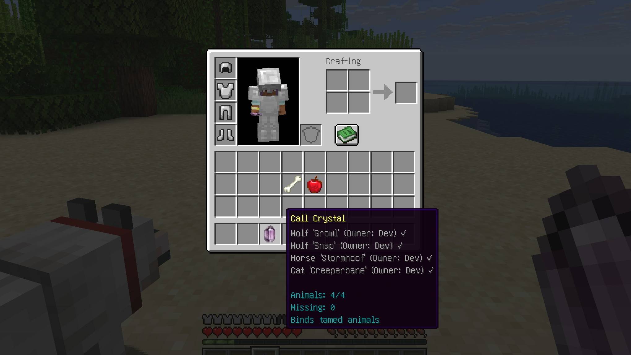 Call Crystal tooltip