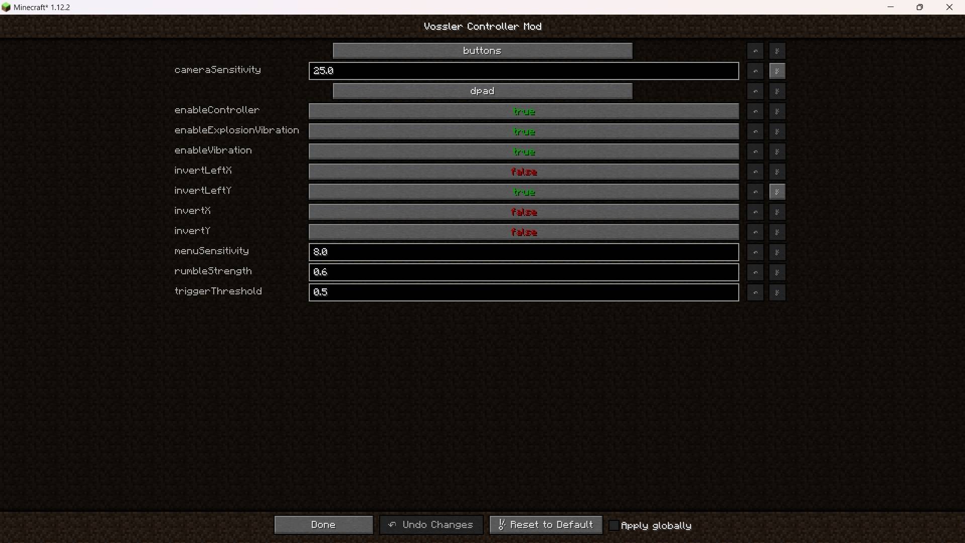 Mod Settings