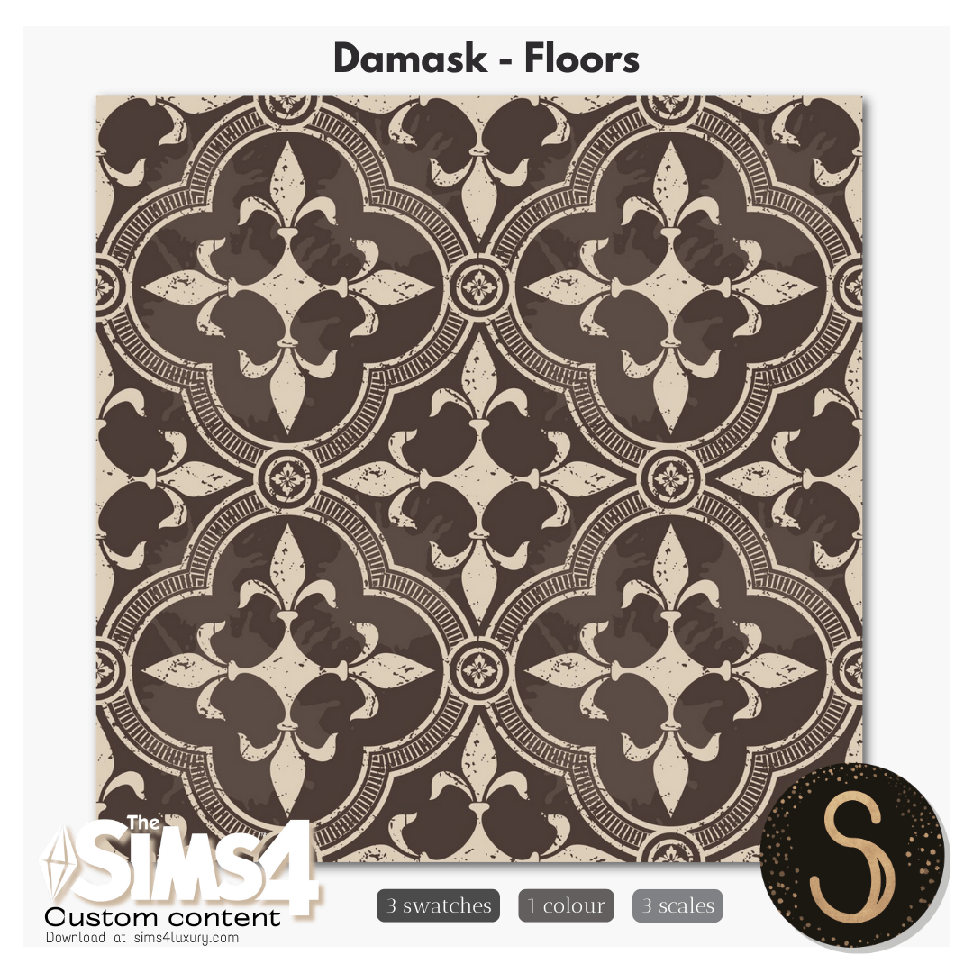 Sims4Luxury - Damask - Floors