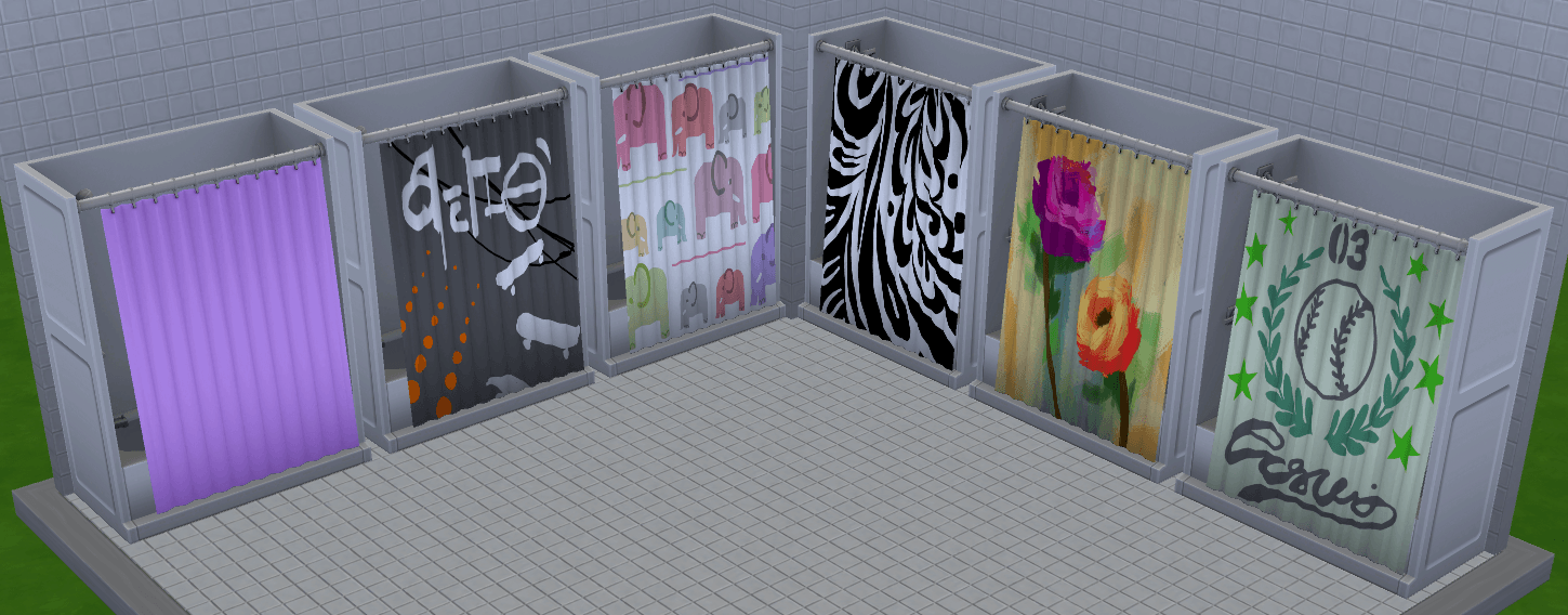 Preview only shows the curtains, not all the tub color swatches