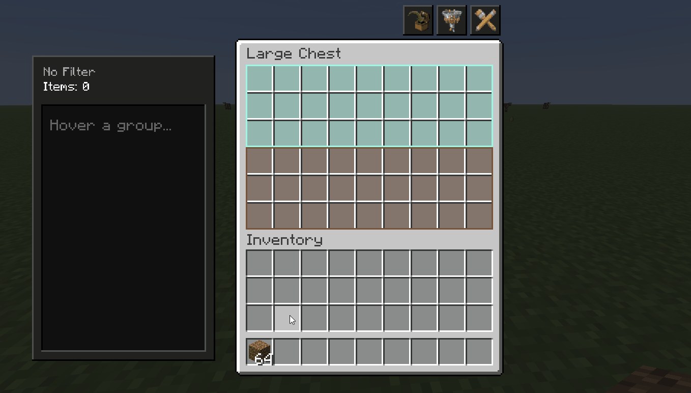 Thumbnail The system actively prevents wrong items from entering your filtered slots, guaranteeing zero clutter. 🛡️