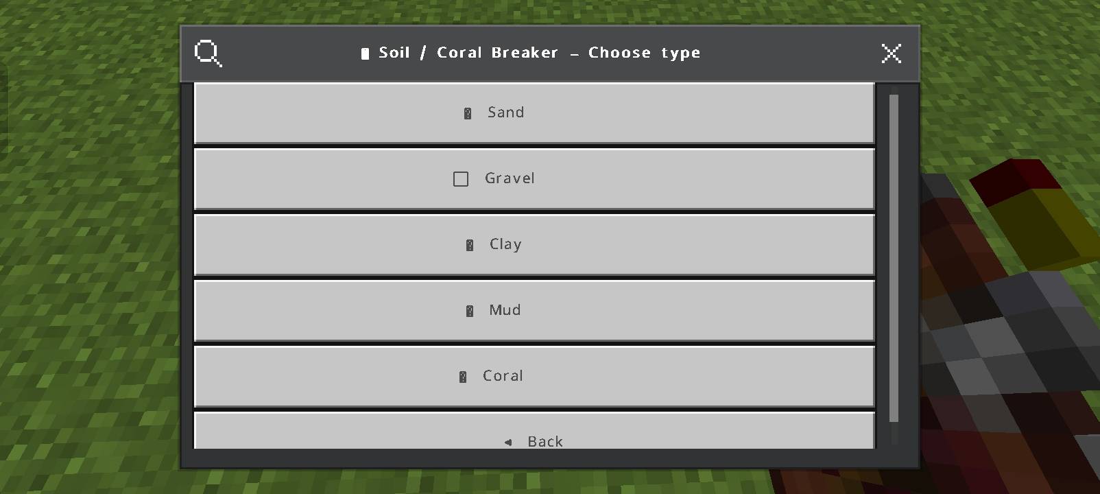 Thumbnail Customize your block-breaking limits (32, 64, 128, 258, or Unlimited) for dirt, sand, and corals to prevent unwanted massive terrain destruction.