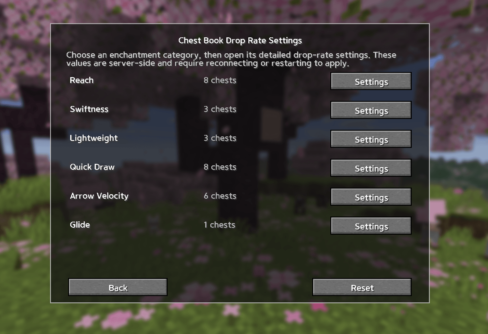 You can now adjust the drop-rate values directly in-game!
On NeoForge, mod settings can be configured by default through the mods settings screen.
On Fabric, mod settings can be configured when the Mod Menu mod is installed.