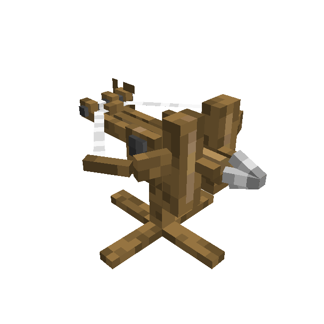 Thumbnail After removing dependency with Geckolib, a model rehaul is needed to make the model compatible with the API. This remodeling resulted into this new Ballista!