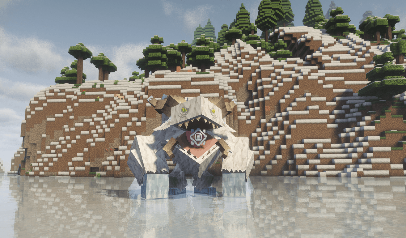 The Frostmaw from Mowzie's Mobs
