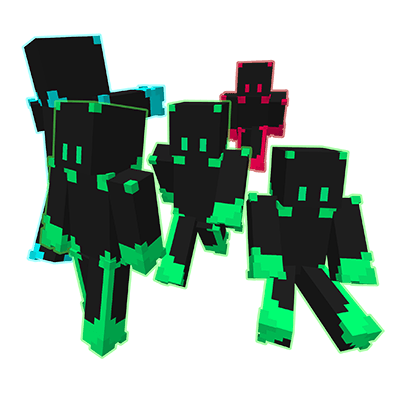 Green survivors, Aqua detective, Red murderers