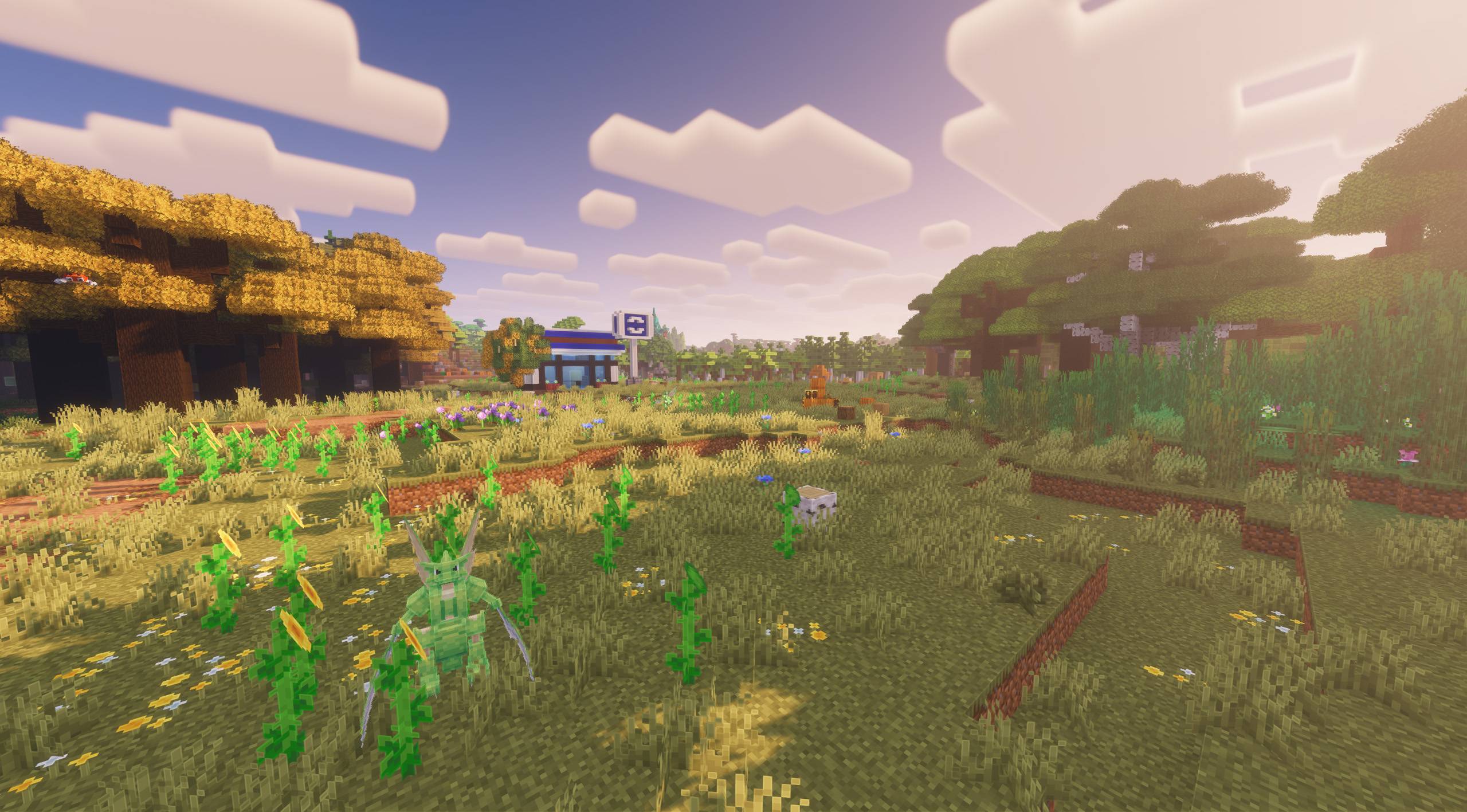 A plain biome close niew