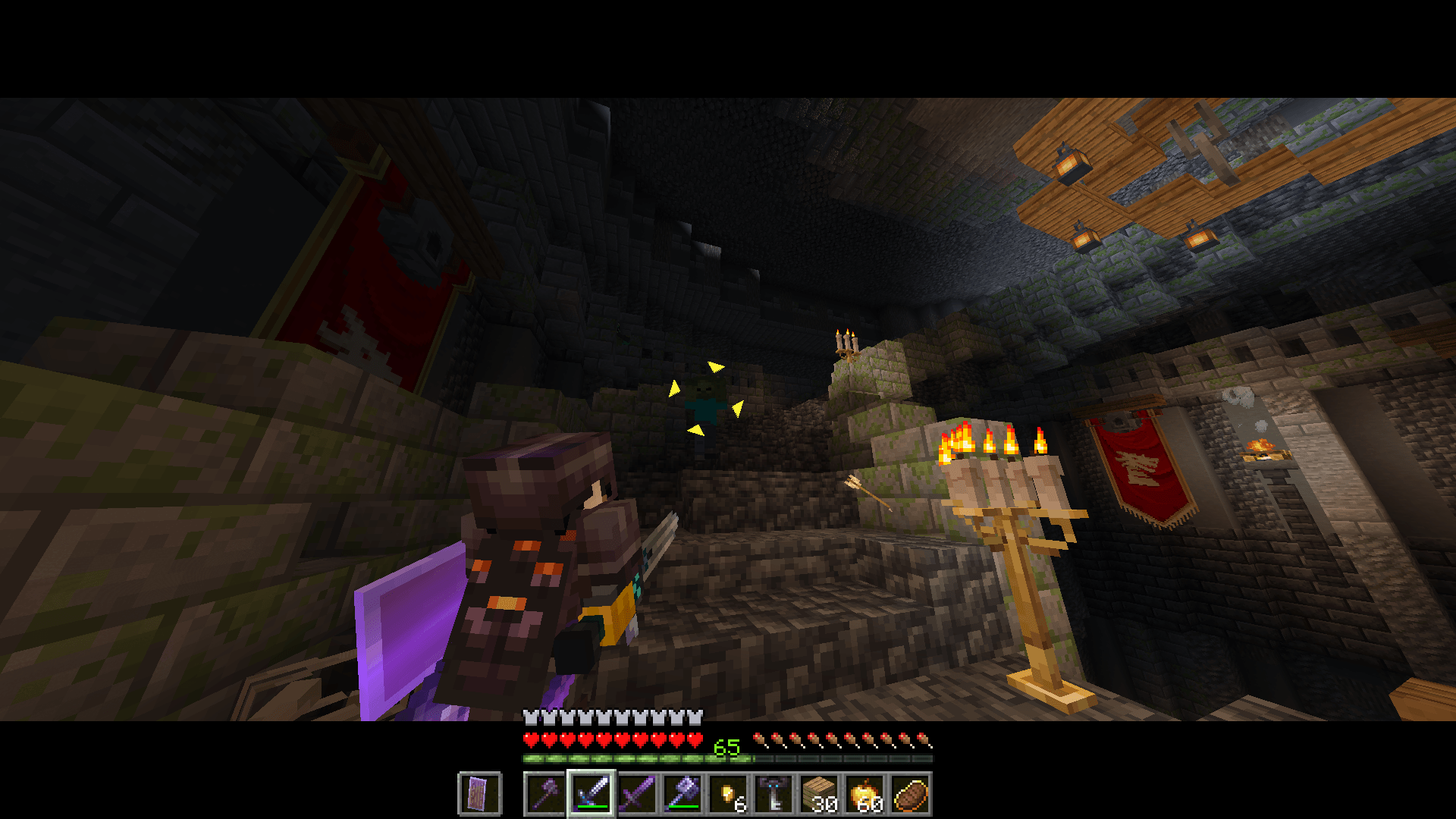 Indoor targeting working with a vanilla mob.