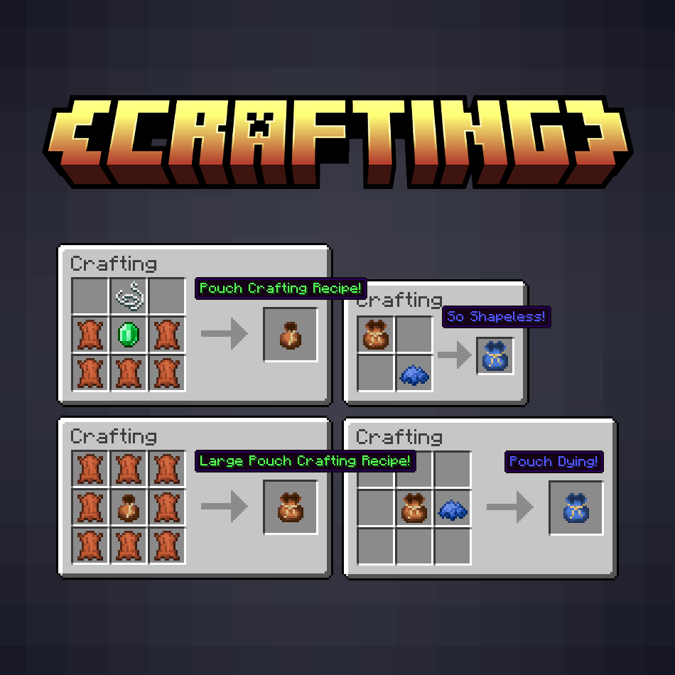Thumbnail The crafting recipes for the mod