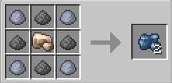Thumbnail Raw Steel Alloy recipe:
4 Clay bulk
4 Gunpowder
1 Raw iron