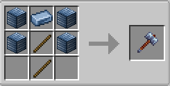 Thumbnail Crafting:
1 Steelforged alloy ingot
4 Steelforged block
2 Sticks