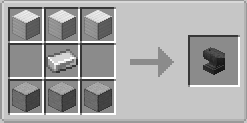 Thumbnail 3 Iron Blocks
1 Iron ingot
3 Smooth stone