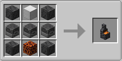 Thumbnail 4 Smooth deepslate
1 Iron Block
1 Magma Block
3 Blast furnace