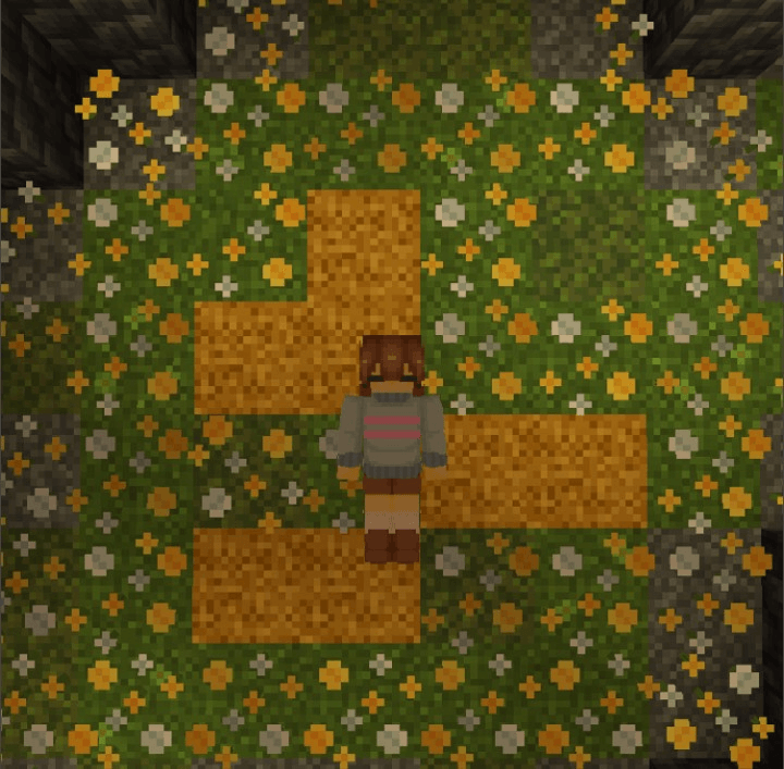 But what?! How did Frisk end up here?! Well... Hmmm... | guess I have to welcome you then, Frisk - The Fallen Human. And... Well... Second fall, isn't it? How was it? It hurt a lot, I imagine, or not, who knows. Welcome, human.