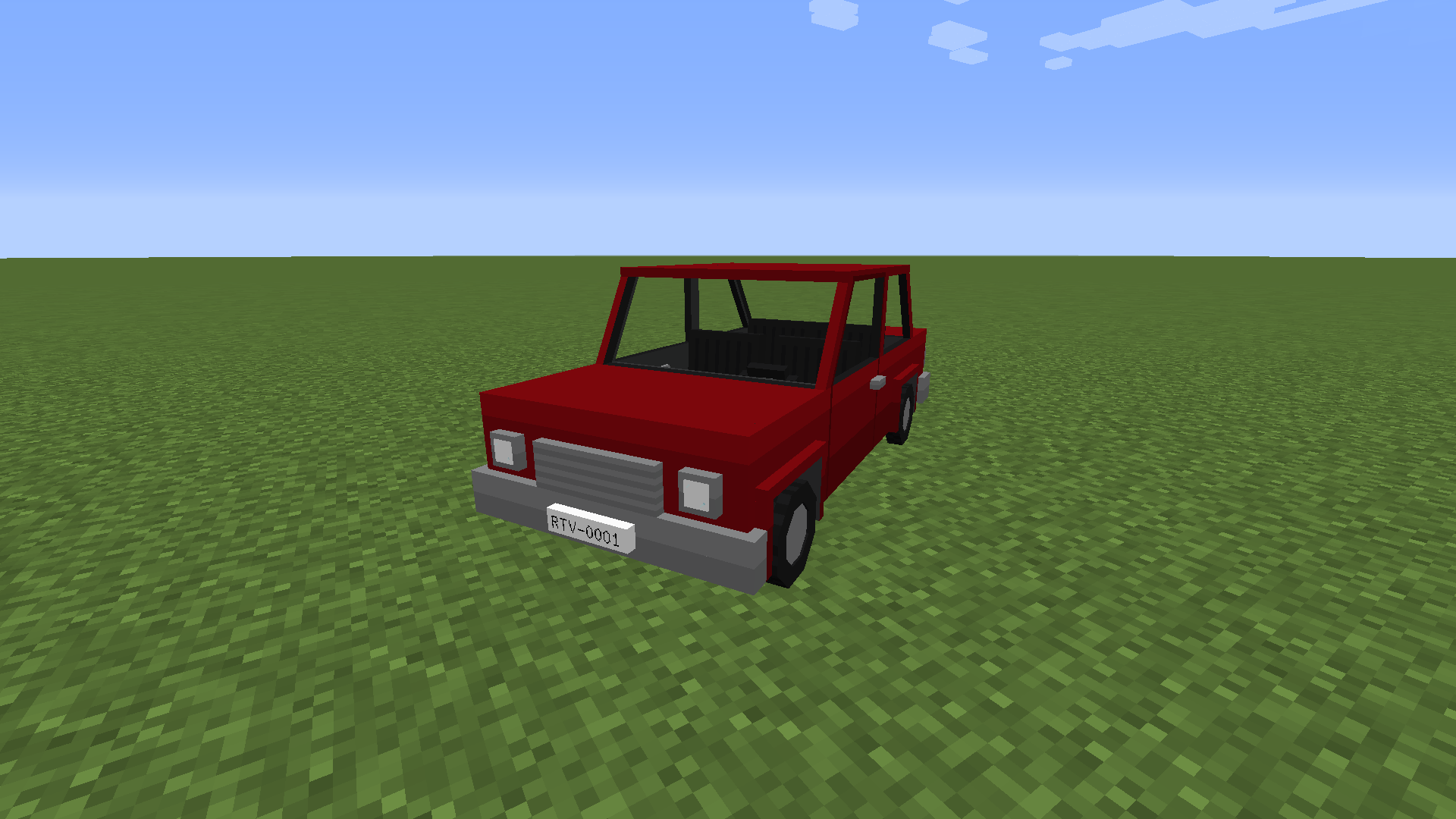Thumbnail Aka the car from the pack logo. A nice little car to roam around your MC world. Seats four players and has 54 cargo slots. Available in 16 colors.
