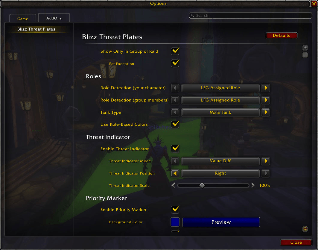 An modern-looking option page is available to customize the addon to your liking (top part).