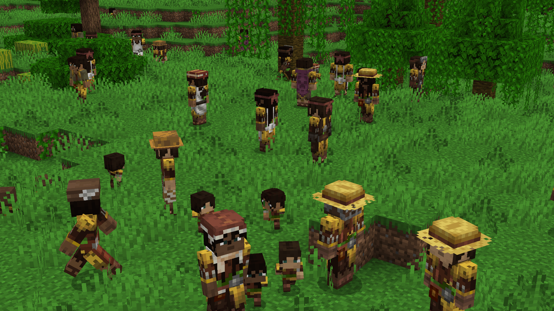 Vanilla Humanoid Villagers screenshot 5 - humanoid villagers close view