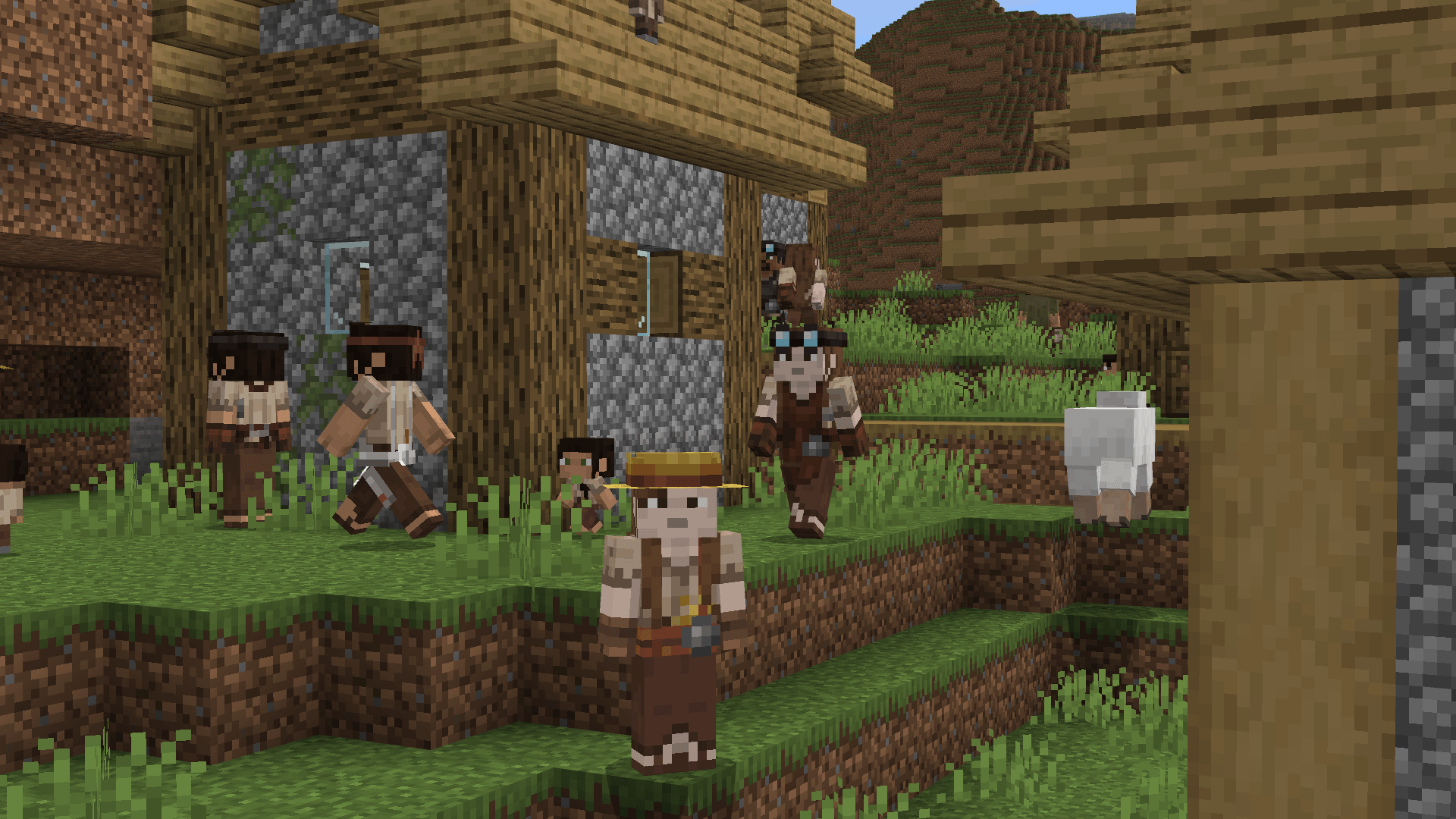 Vanilla Humanoid Villagers screenshot 4 - improved village atmosphere
