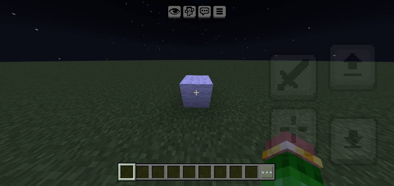 Crosshair on wool block