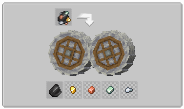 Material Scrap = Flint + Gold Nugget + Copper Nugget + Zinc Nugget + Iron Nugget