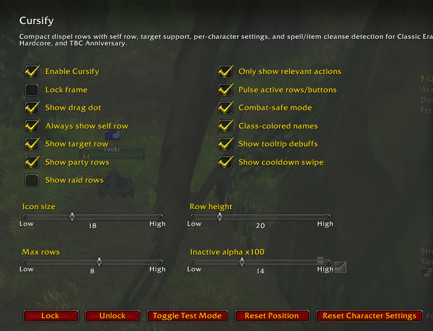options/addons/cursify options panel.