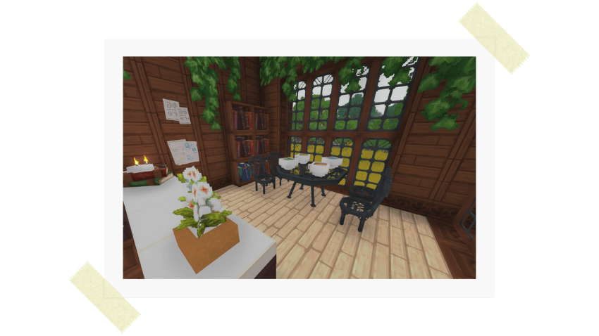 Seating by the windows