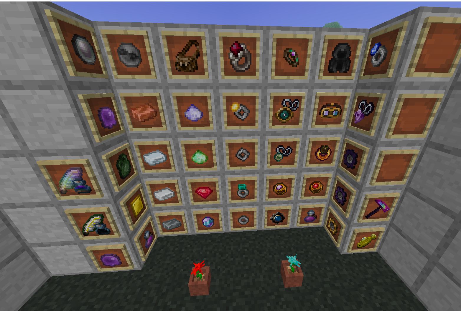 Thumbnail A preview of new Thaumic Forever items: rings, tools, crafting components, resources.