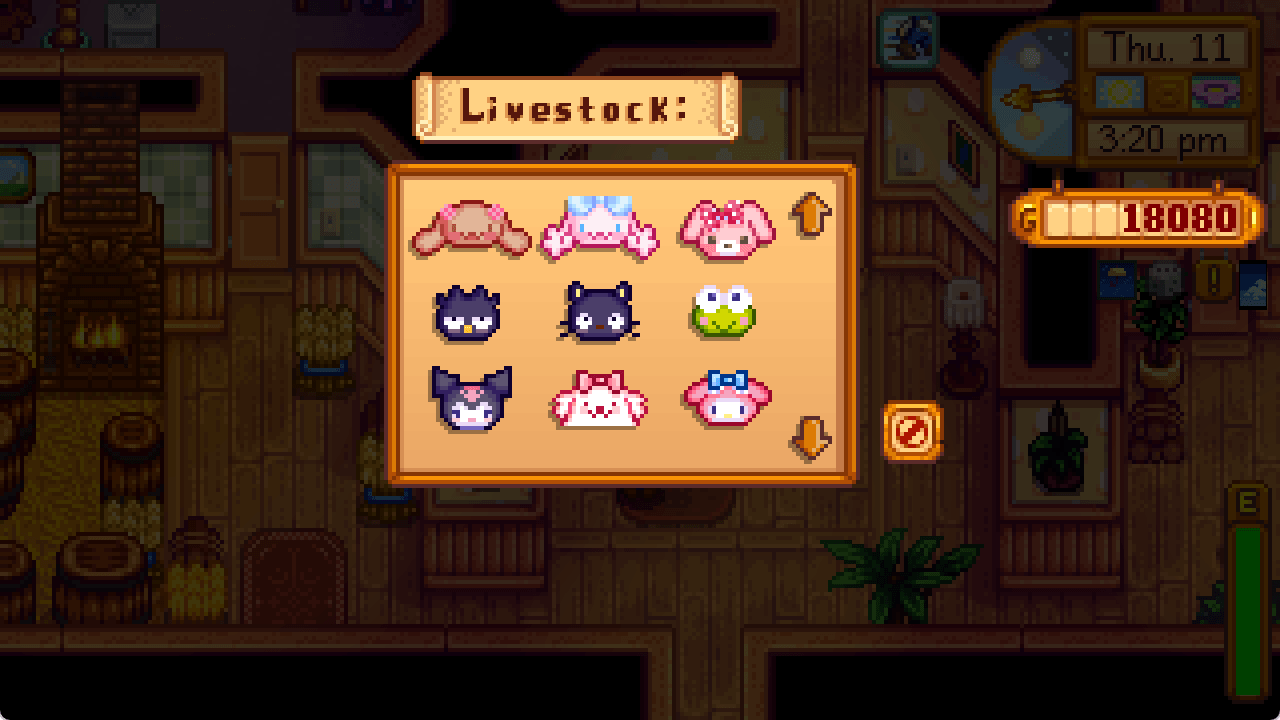 Thumbnail Adds cute new coop and barn animal variants.