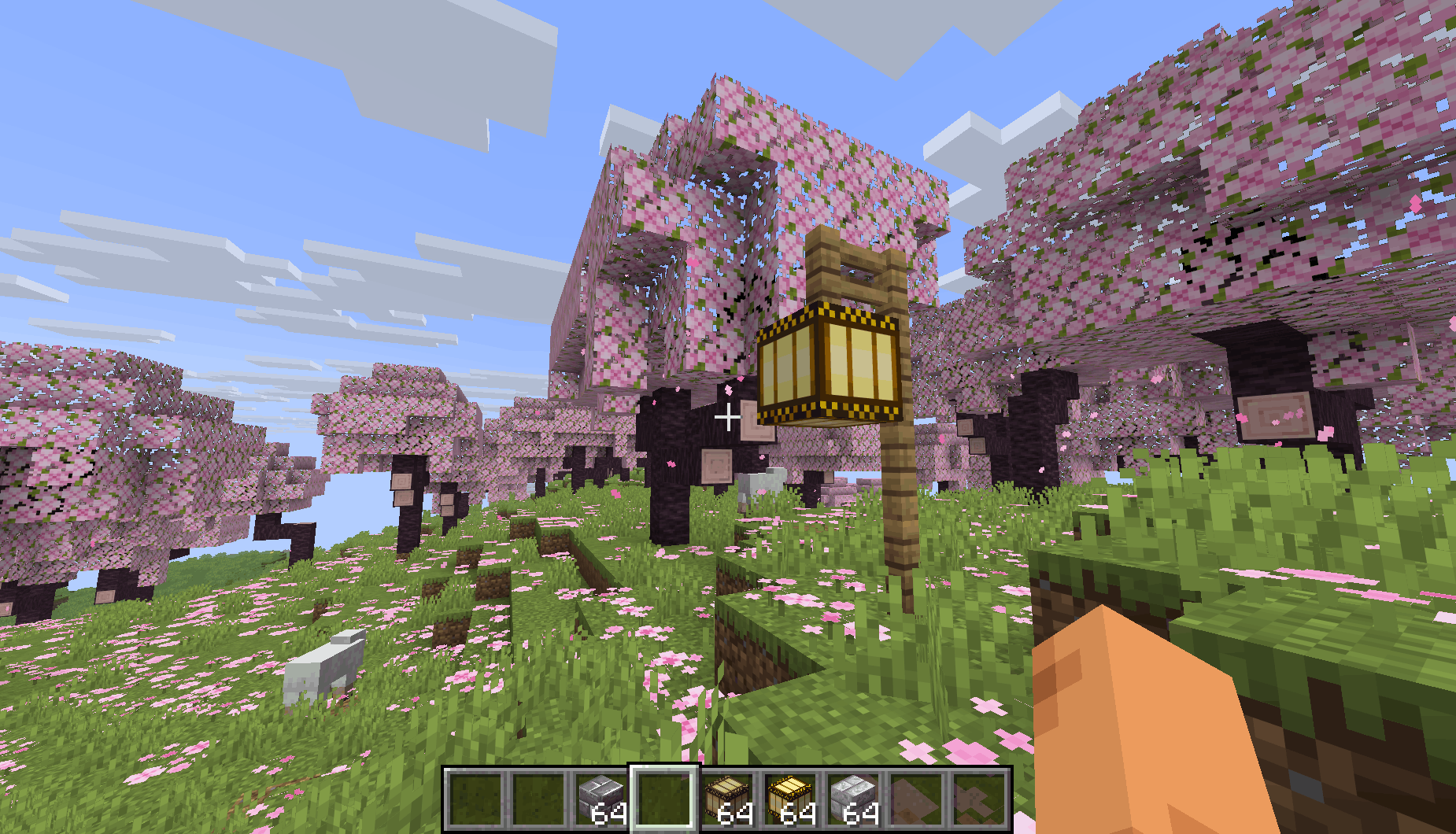 A screenshot on a server with the Chinese paper lamps plugin (https://github.com/ModernSpout/ChinesePaperLamps-plugin)