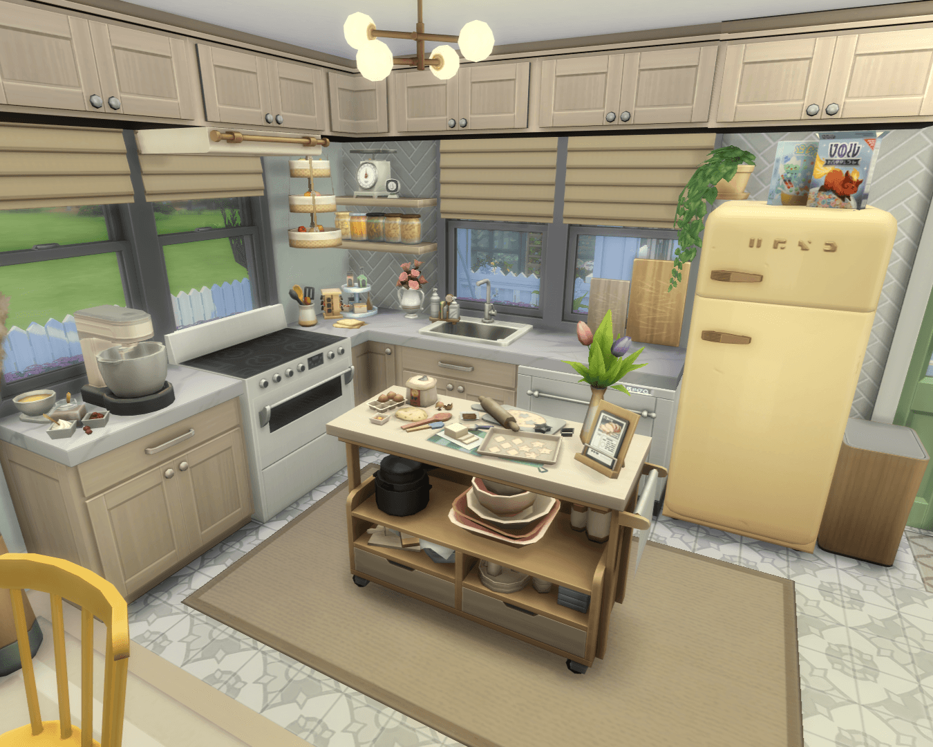 Enjoy the wonderful aromas from cooking and baking in this kitchen with the family and the beautiful flowers out the many windows of this kitchen!